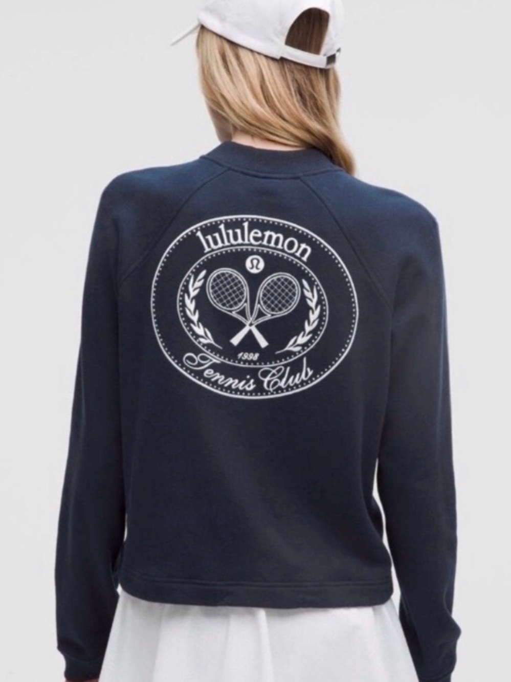 Lululemon Tennis Club Crewneck Sweatshirt - Navy, NWT, Sz L